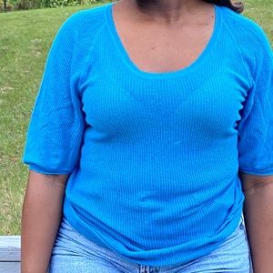 🦋 Mid Sleeve Blue Shirt 🦋